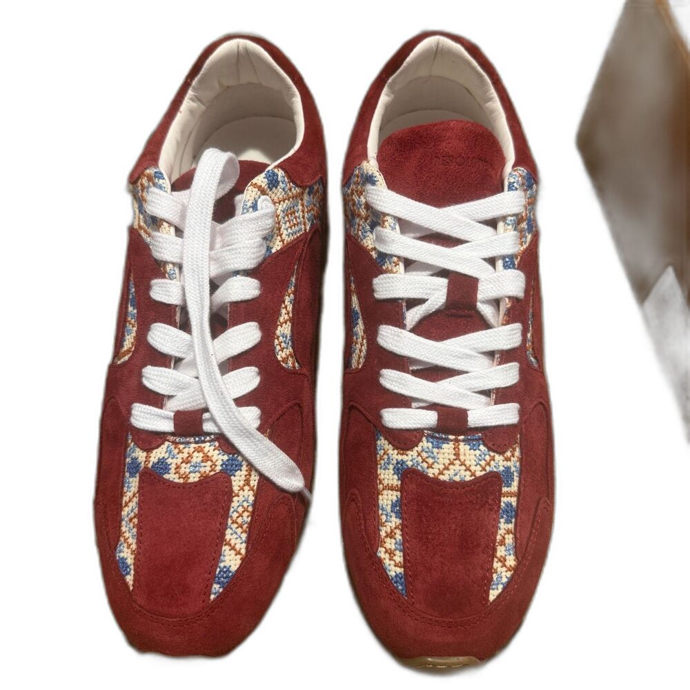Palestine Hand Crafted Najla Leather Sneakers size 45 Men's size 11 Woman's12.5